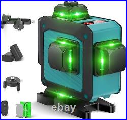 16line 4D self leveling Cross Laser Level Green with Bluetooth +Elikliv Receiver