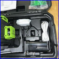 3D Cross Line Self leveling Laser Level Green Beam with Type-C Charging Port