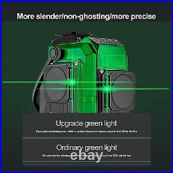 3D Self Leveling Green Laser Level 25M, 3 x 360, 12 Lines, 2 batteries T1