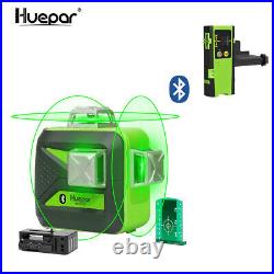 3D self leveling Cross Laser Level Green Beam with Bluetooth +Huepar Receiver
