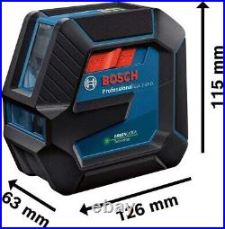 Bosch GLL 2-15G Green Cross Line Laser Level Self Leveling + Bracket + Tripod