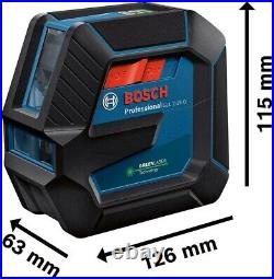 Bosch GLL 2-15 G Green Cross Line Self Levelling Site Laser