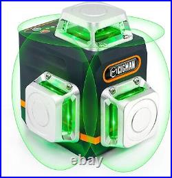 CIGMAN 3D laser level 3X 360° Self Auto Leveling Rotary Green IP54 with bag kit