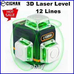 CIGMAN CM701 3D 360 Green Cross 12 Line Laser Level Construction outdoor hotsale