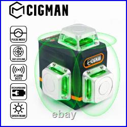 CIGMAN CM701 3×360° Green cross line laser level with Remote Control