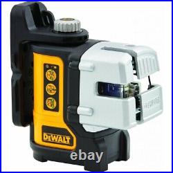 DeWalt DW089CG 3 Way Self-Levelling Multi Line Green Laser Level IP54