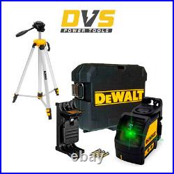 Dewalt DW088CG Green Beam Self Levelling Cross Line Laser + DE0881T Laser Tripod