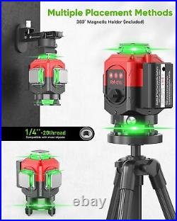 Elikliv 16 Line 4D Laser Level Self Leveling 4X360° Green Cross Laser line tool