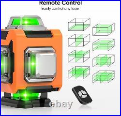 Elikliv 4D 360° Rotating Laser Level Green Remote Automatic Self-Leveling 200ft