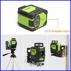 Green Beam Laser Level Self Leveling Horizontal&Vertical +Receiver + Tripod Kit