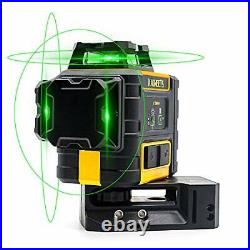 Green Laser Level DIY & Professional level 3D 360 Rotary 12 lines with 2 battery