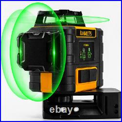 Green Laser Level DIY & Professional level 3D 360 Rotary 12 lines with 2 battery