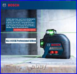 High Precision Bosch Laser Level GLL3-60XG 360 Degree Green Light 12 Line Level