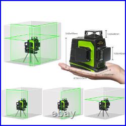 Huepar 3D Laser level Green Beam + Laser Receiver+High support bar Kit Osram