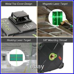 Huepar 3D Professional Electronic Laser Level Self Leveling Green Measure Tool