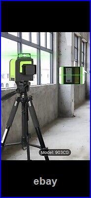 Huepar 3D Self-Leveling Green Laser Level 903CG Horizontal Vertical Cross Line