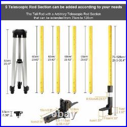 Huepar 3.7m Adjustable Telescoping Pole For Rotary Line Lasers level