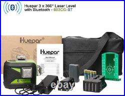 Huepar Cross Line Laser Level Green Beam 3D 360 self leveling with Bluetooth