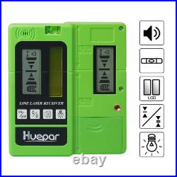Huepar Green Laser Level 3D 12 Lines Laser Measure Tool Kit + Receiver + Tripod