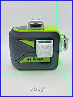 Huepar Laser Level 603CG-BT Bluetooth Cross Line Green Beam with Accessory Kit