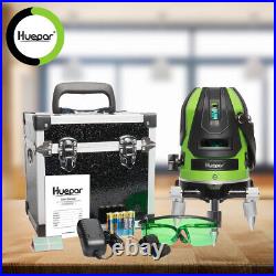 Huepar Laser Level Four Vertical and One Horizontal Lines with Down Plumb Dot