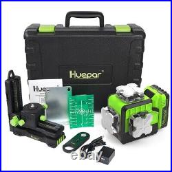 Huepar P03CG Cross-Line Laser Level 3D 360 12 Line Bluetooth Remote Control