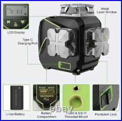 Huepar S03CG Laser Level 3D 360 12 Line Bluetooth Remote Control
