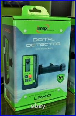 Imex LRX10 90mm Digital Laser Level Receiver Red Green Beam Detector Shockproof