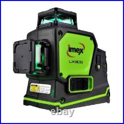 Imex Lx3dg Green Beam 360 Degree Cross Line Laser Level In Case Brand New