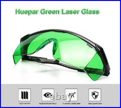 Laser Level 360 Degree Cross Green Lines Self Leveling+Laser Receiver+Glasses