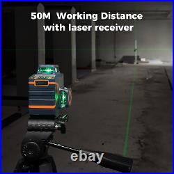 Laser Level CM-701SE Laser Level Self Leveling 3X360°3D Green Cross Line for Dec
