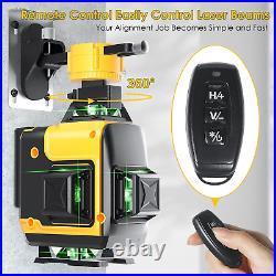 Laser Level, FELLAT 4x360°4D 16 Lines Green Laser Level for Construction, Two