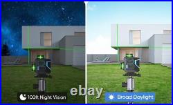 Laser Level Self Leveling 3D 12 Green Beam Cross Line 3x360 HorizontalVertical