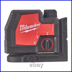 Milwaukee L4 CLL-301C USB Green Cross Line Laser Inc 1 x 3.0Ah Battery With Case