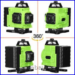 New 4D 16 Lines Laser Level 360° Green Auto Self Leveling Rotary Cross Measure