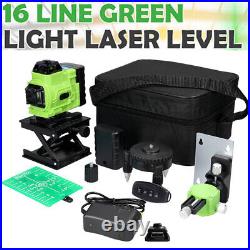 Rotary 16 Lines Self Leveling Laser Level 4D Green Beam Automatic Measuring Tool