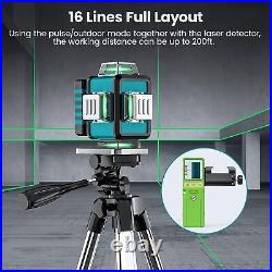 Seesii 4D 16 Lines Green laser level Self Leveling Green Beam Laser Rechargeable